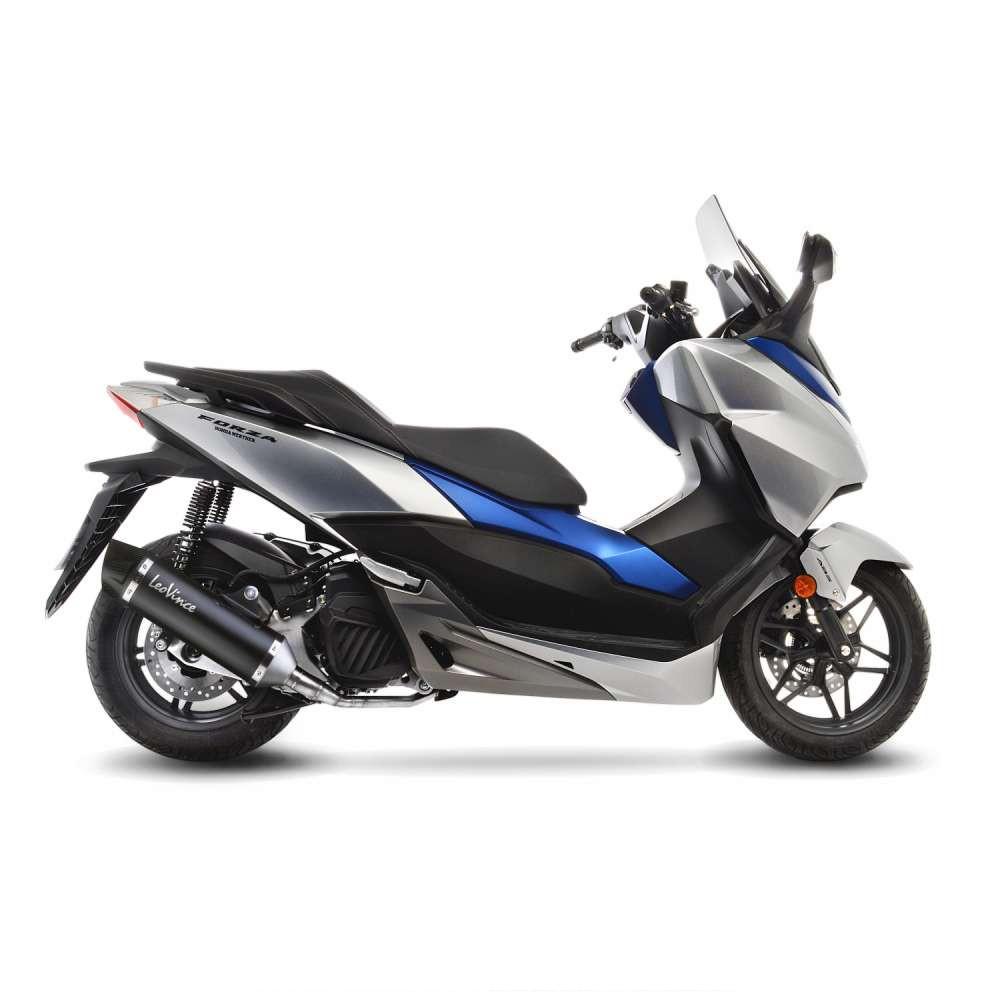 LeoVince Nero Full Exhaust System Honda FORZA 125 2017-2020 Carbon End Cap