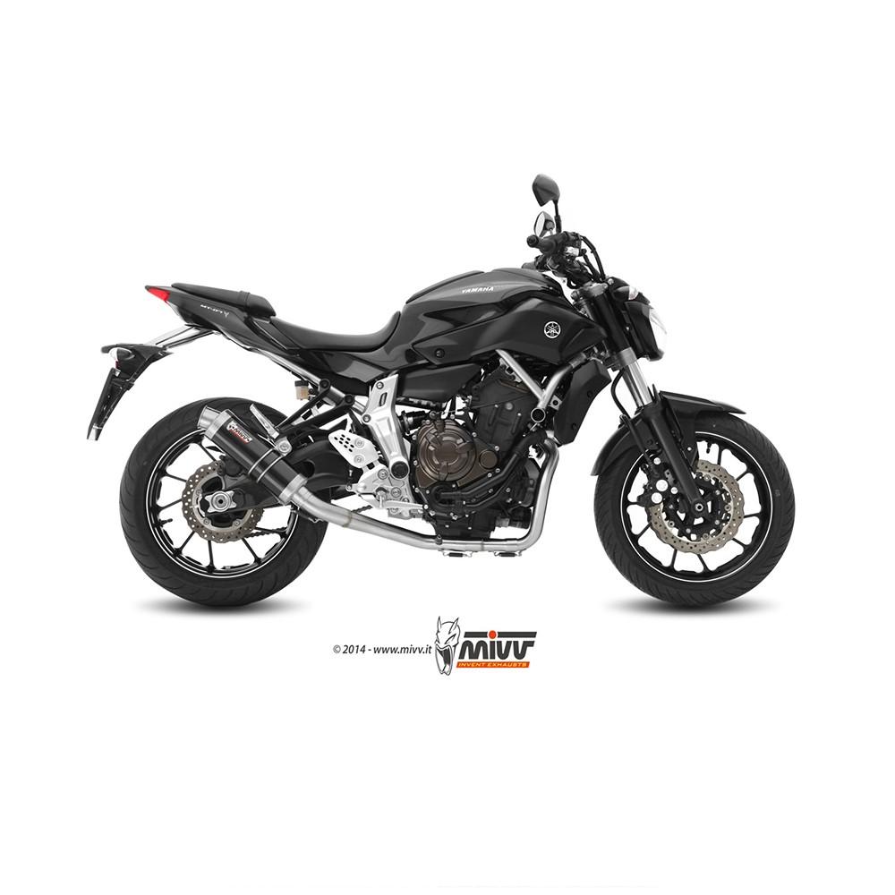 Full Exhaust System MIVV ROUND GP Yamaha MT07 2014-2024 (side exit)