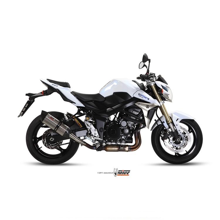 MIVV SUONO Silencer Suzuki GSR 750 2011-2016 (carbon end cap)