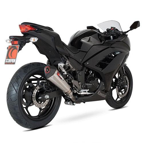 SCORPION Serket Taper Silencer Kawasaki NINJA 300 R and Z 300