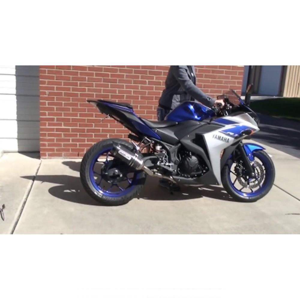 Silencieux ARROW Thunder Yamaha MT03/R 3 (coupelle carbone)