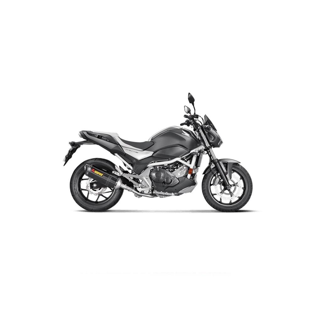 AKRAPOVIC Slip-On Silencer Honda INTEGRA 700 / 750 and NC700 S / NC750 S / X Carbon End Cap