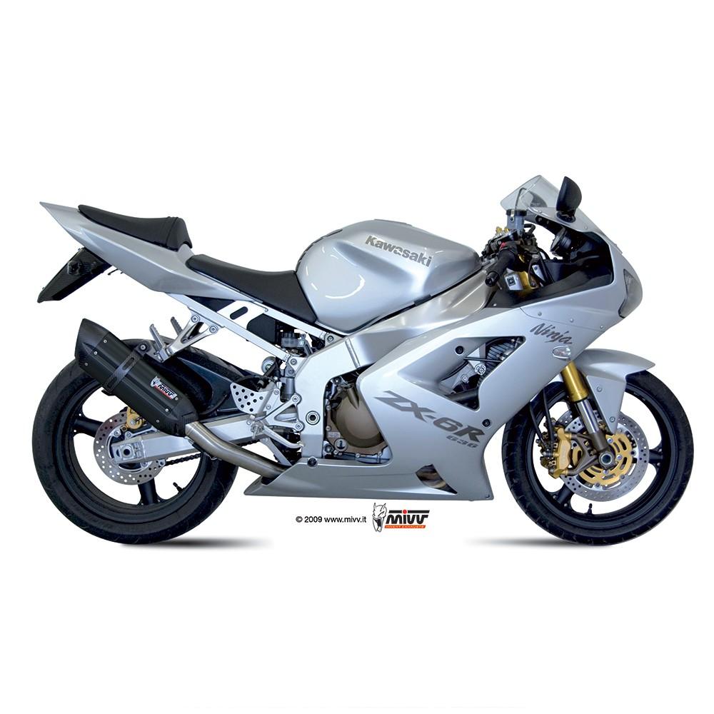 Silencieux MIVV SUONO (coupelle carbone) Kawasaki ZX6R 636 / ZX6RR