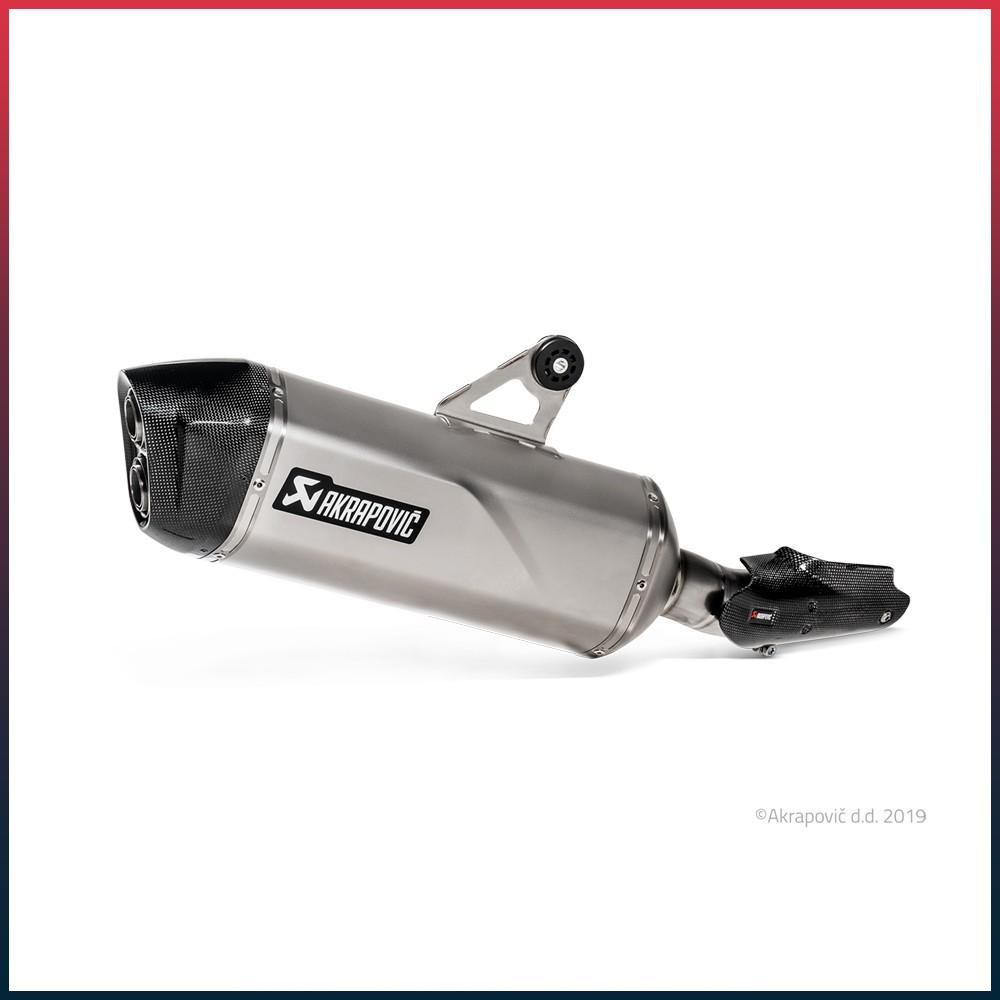 AKRAPOVIC Slip-On Silencer BMW R 1250 GS / Adventure 2019-2023 Carbon End Cap