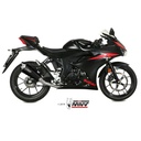 Ligne Complète MIVV DELTA RACE Suzuki GSX-R 125 / GSX-S 125 2017-2020 coupelle carbone