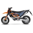 Full Exhaust System LEOVINCE LV ONE KTM 690 SMC / Enduro and GAS GAS ES 700 EURO 5 Carbon End Cap