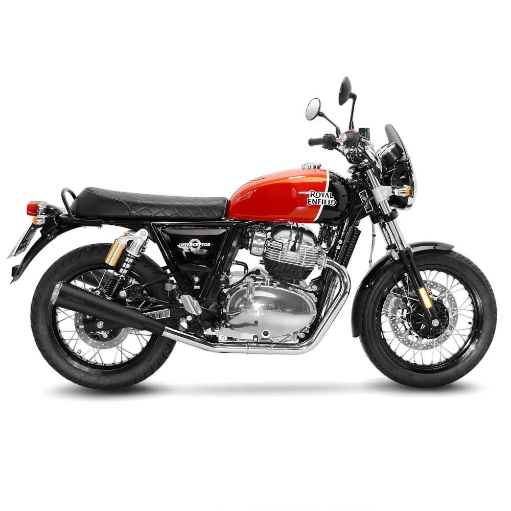 Silencieux LEOVINCE CLASSIC RACER ROYAL ENFIELD CONTINENTAL GT 650 / INTERCEPTOR 650 2019-2024