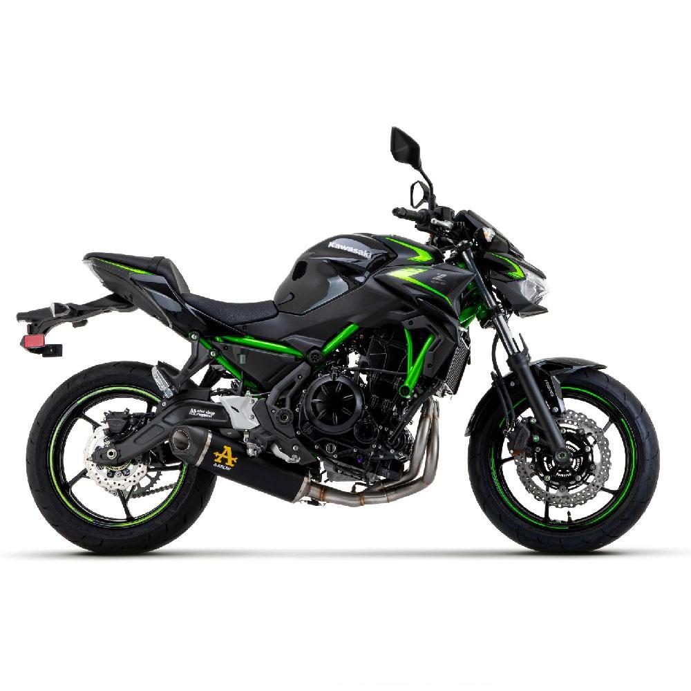 Full Exhaust System ARROW INDY RACE Kawasaki Z 650 and Ninja Carbon End Cap
