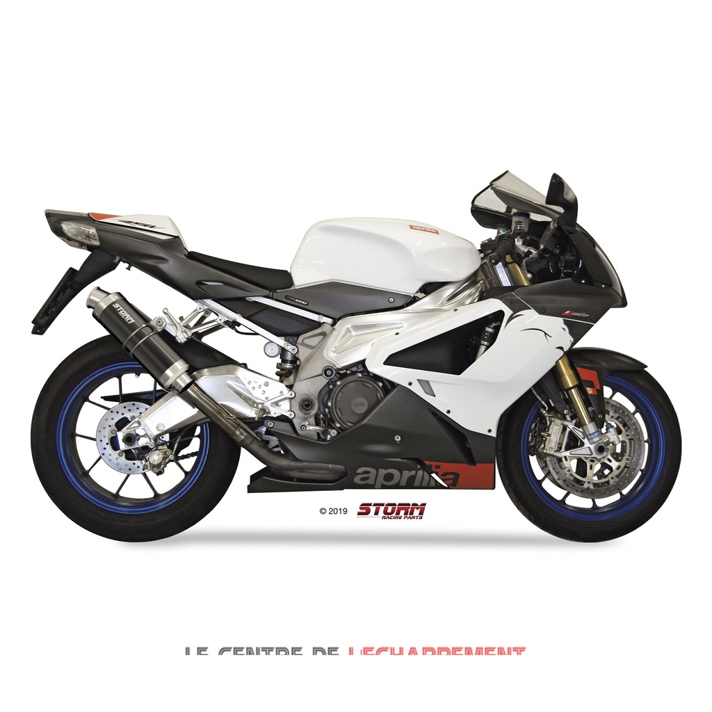 Storm GP Slip-on Silencer APRILIA RSV 1000 R/Factory 2004-2007 and Tuono 1000 2006-2009