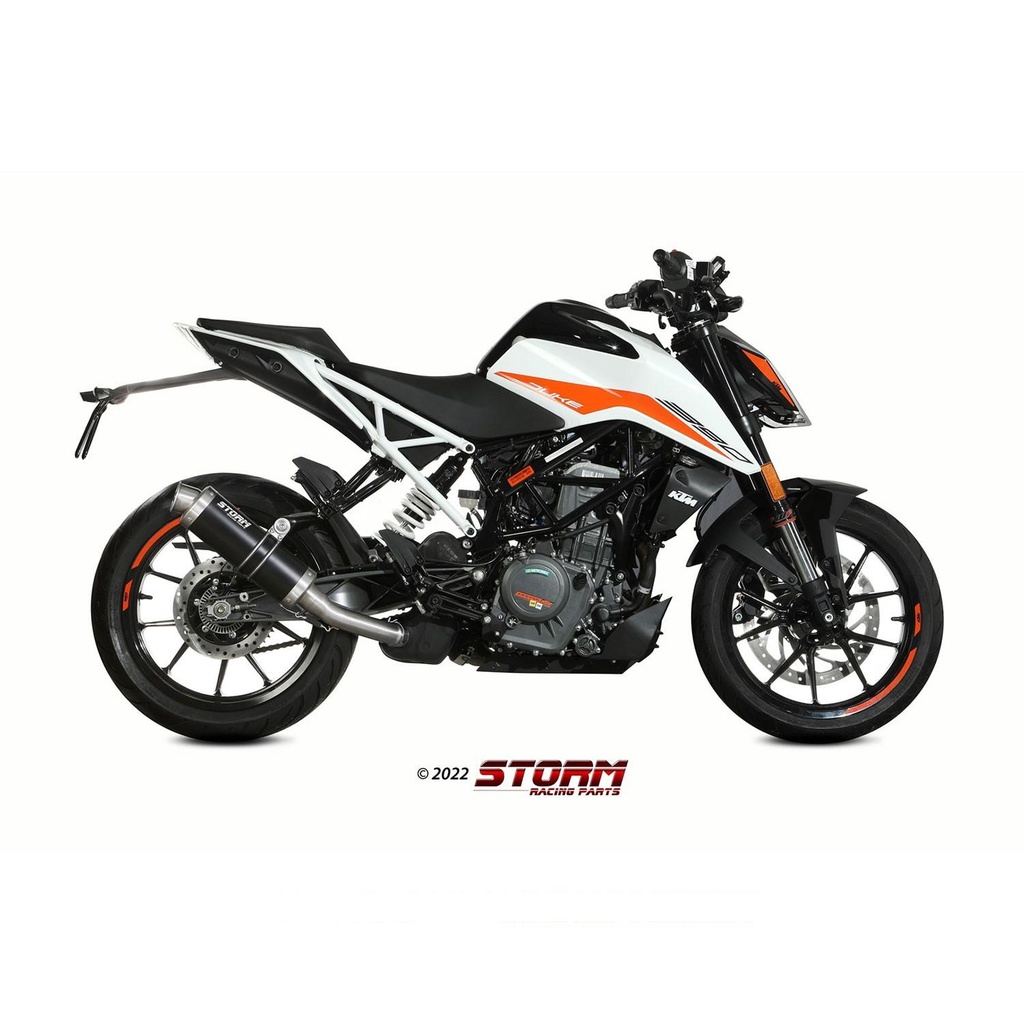 Silencieux Storm GP Adapt. KTM 125 Duke 2021-2023 et 390 Duke 2021-2023