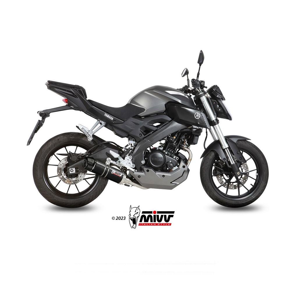 MIVV GP-C Full Exhaust System (Carbon End Cap) YAMAHA MT 125 2017-2019