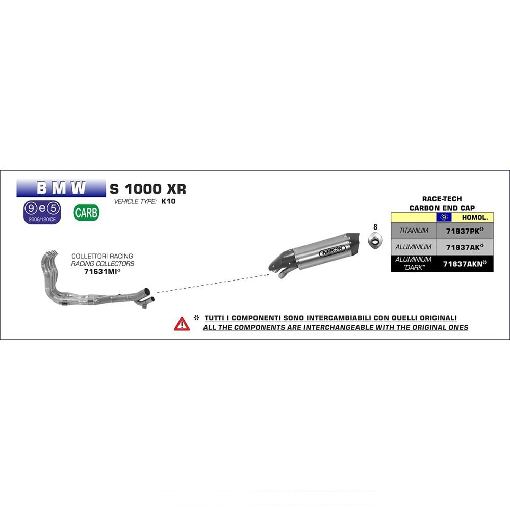 ARROW Race Tech Silencer BMW S 1000 XR 2015-2016