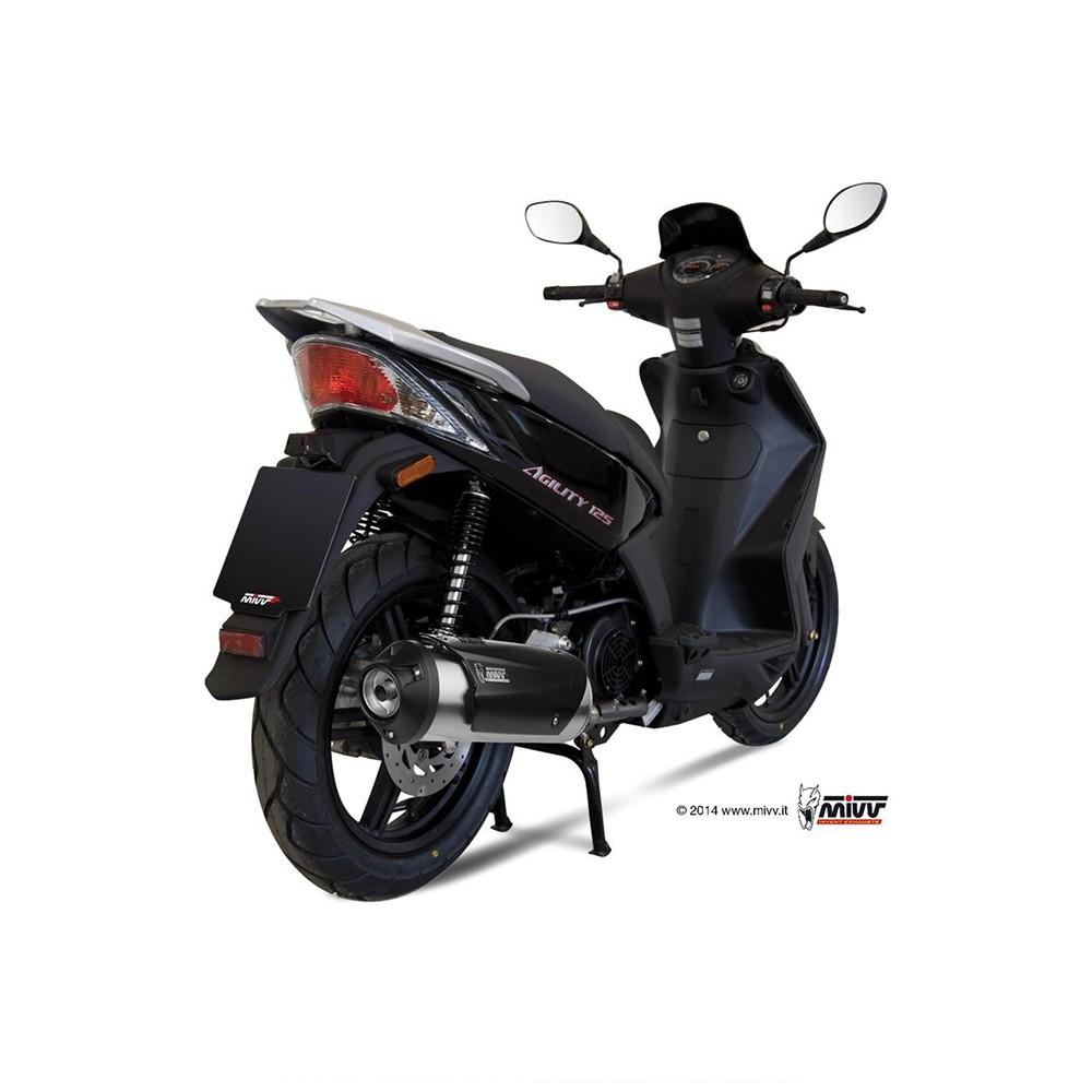 MIVV URBAN Full Exhaust System Kymco AGILITY 125 2008-2012 with Catalyst