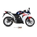 MIVV ROUND GP Steel Black Silencer Honda CBR 250 R 2011-2013