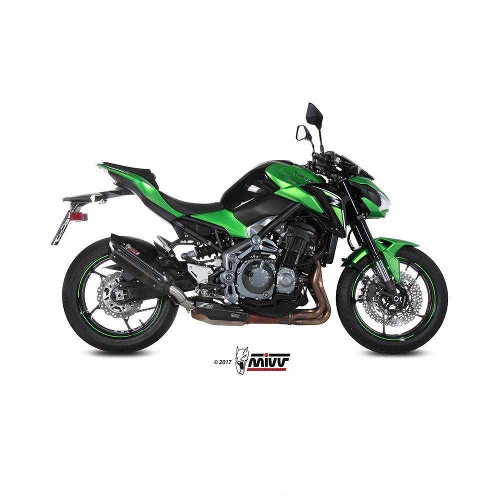Silencieux MIVV SUONO (coupelle carbone) Kawasaki Z 900 2017-2019 et Z900 E (A2) 2017-2024