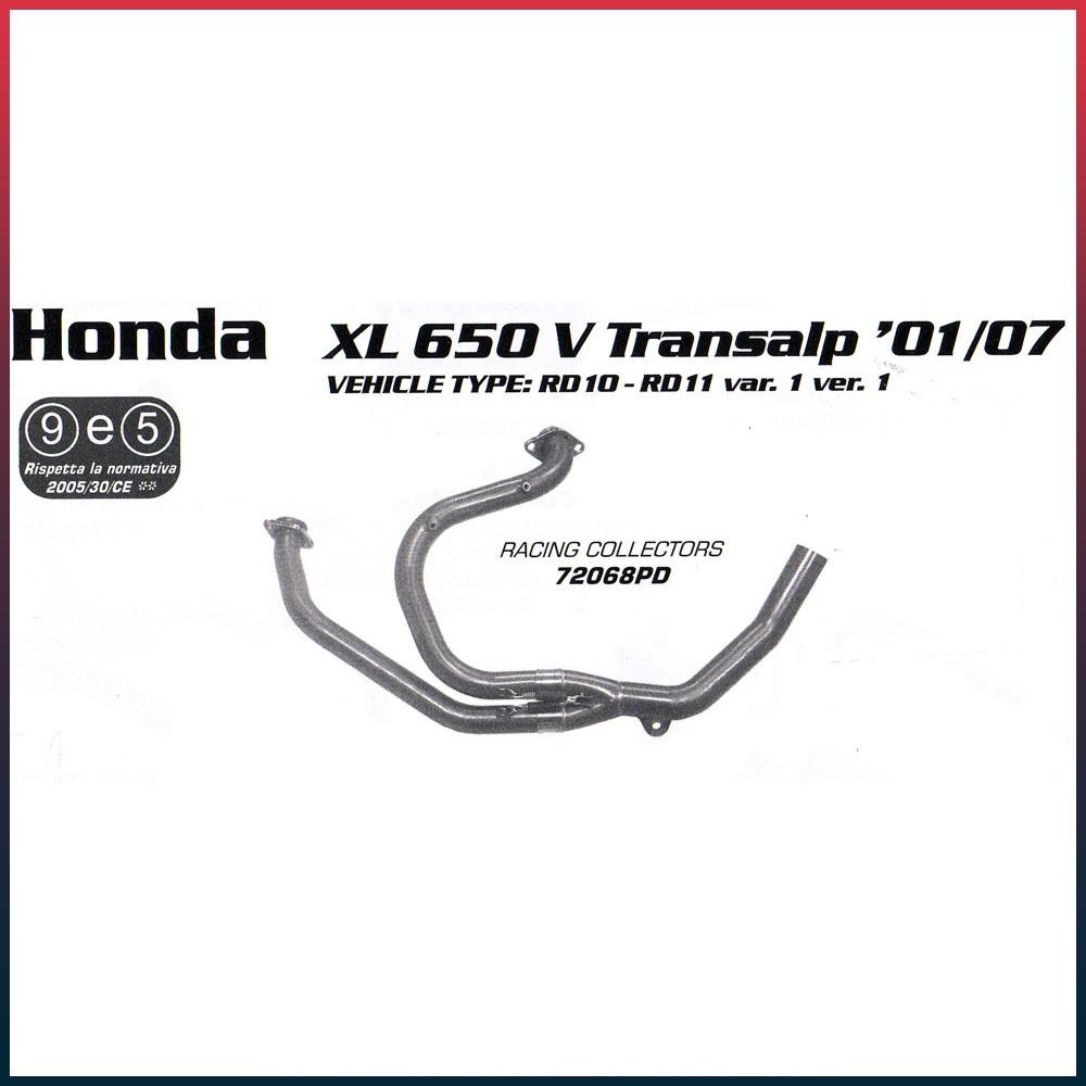 Downpipe for Honda XLV 650 TRANSALP 2000-2007