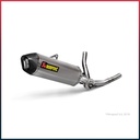 Demi Ligne AKRAPOVIC Slip-On Suzuki DL 650 V-STROM 2017-2025 Coupelle Carbone
