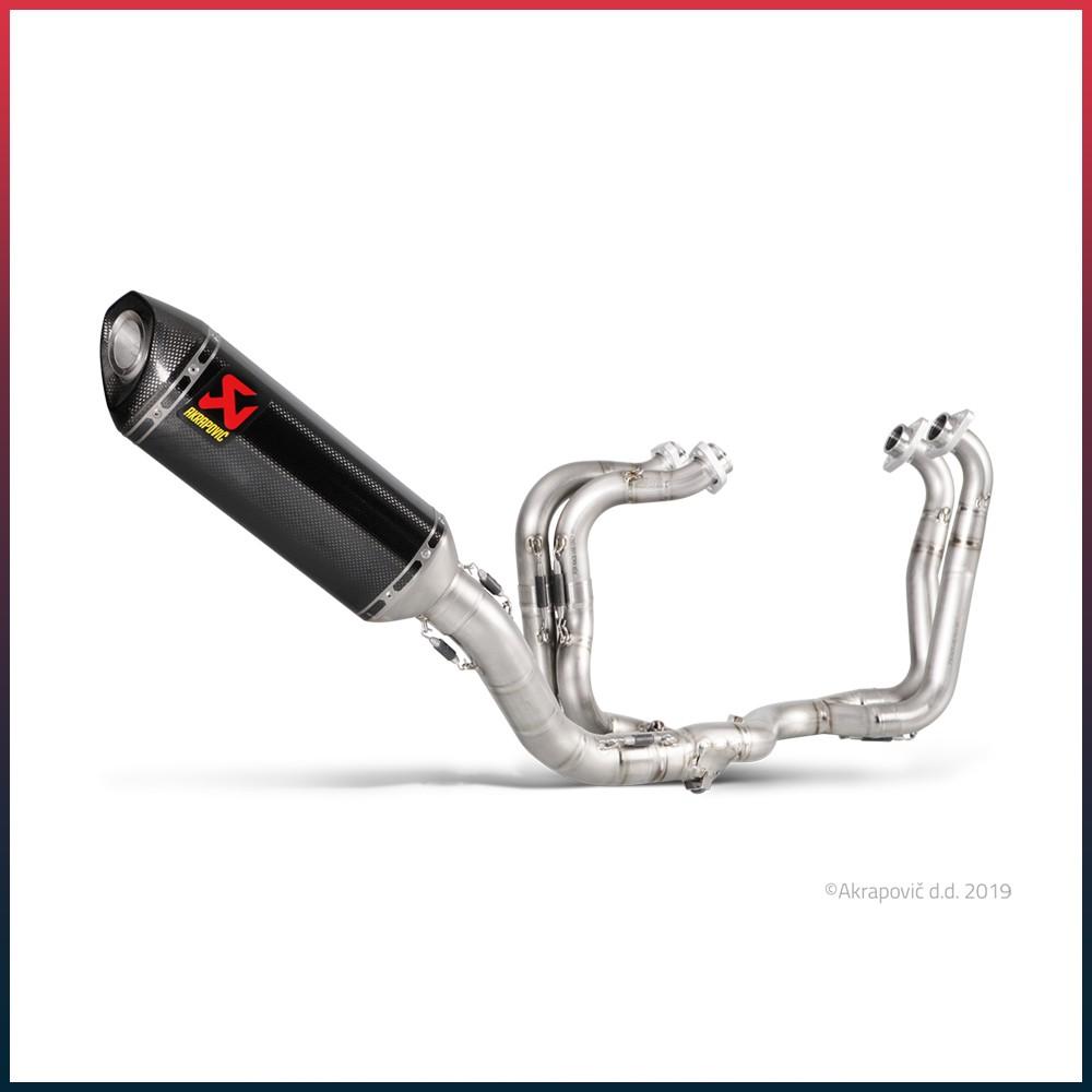 Ligne Complète AKRAPOVIC Evolution Line (coupelle carbone) Aprilia RSV4 RR / RSV 4 RF 2017-2020 et TUONO V4 2017-2020