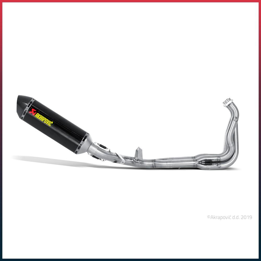 Full Exhaust System AKRAPOVIC Racing Line Kawasaki Z 1000 / Z 1000 SX 2014-2019 Carbon End Cap