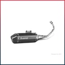 Ligne Complète AKRAPOVIC Racing Line Piaggio VESPA PRIMAVERA I-GET 2017-2020 Et VESPA SPRINT 125 2017-2020 Coupelle Carbone
