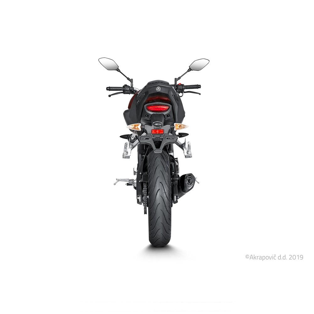 Full Exhaust System AKRAPOVIC Racing Line Yamaha MT 125 2017-2019 and YZF 125 R 2017-2018 Carbon End Cap