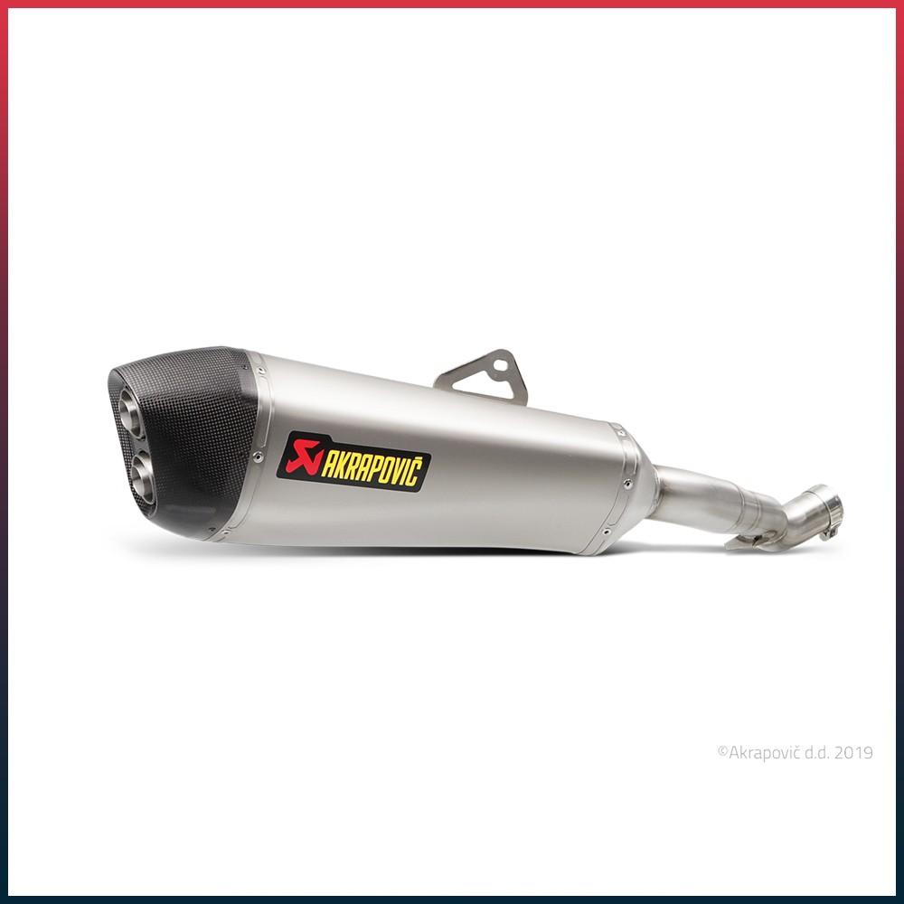AKRAPOVIC Slip-On Conical Silencer Honda CROSSTOURER 1200 2015-2020 Carbon End Cap
