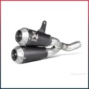 Silencieux AKRAPOVIC Slip-On Ducati MONSTER 797 2017-2020