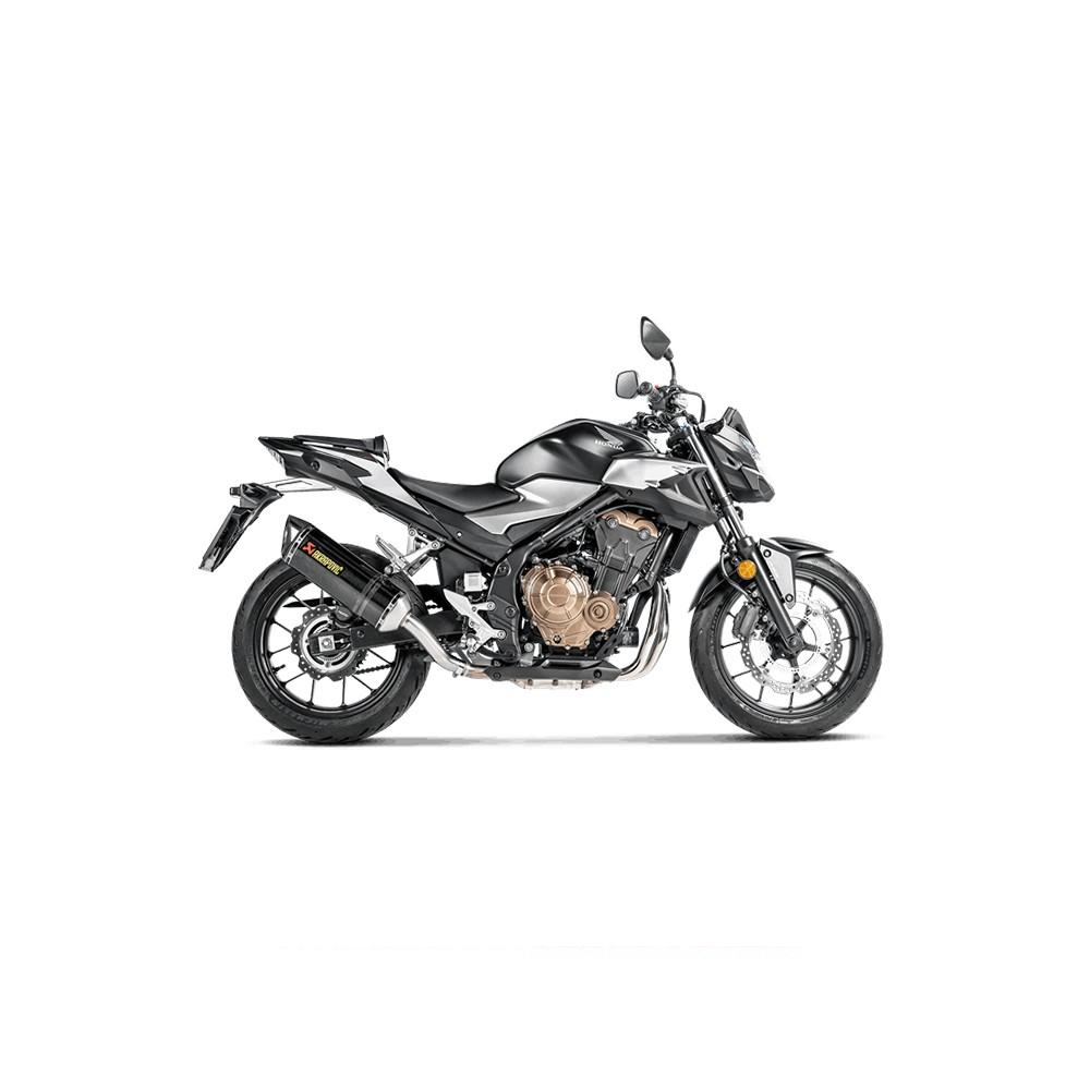 AKRAPOVIC Slip-On Silencer Honda CB 500 F / CB 500 X / CBR 500 R Carbon End Cap