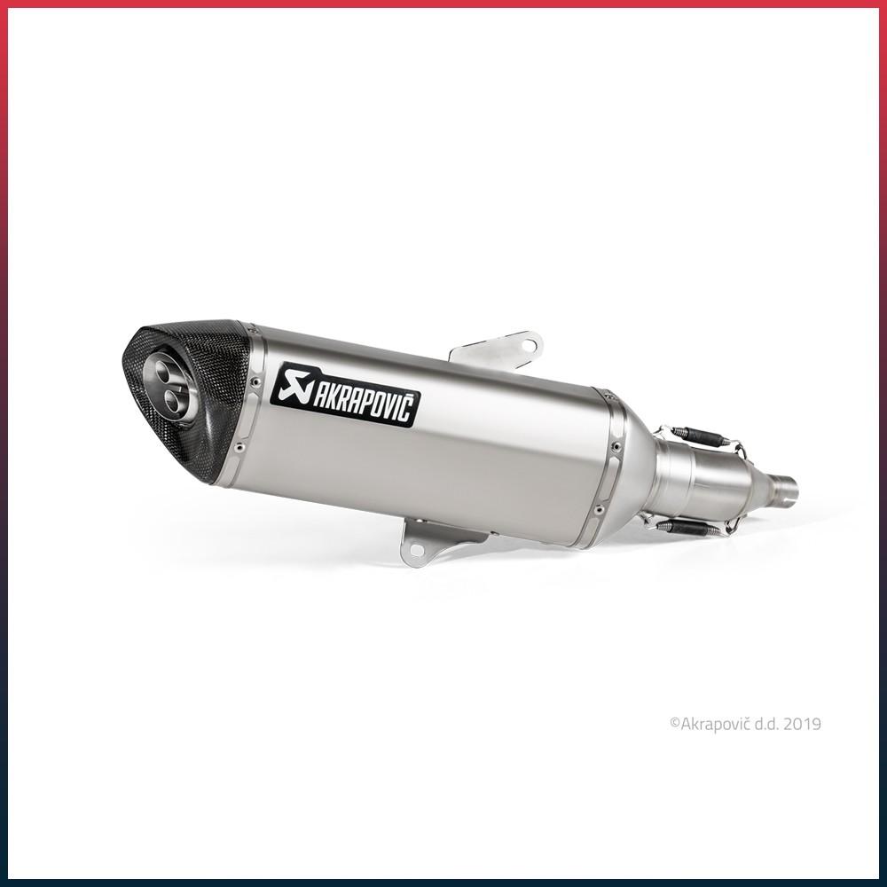 Silencieux AKRAPOVIC Slip-On Honda FORZA 300 2018-2020 Coupelle Carbone