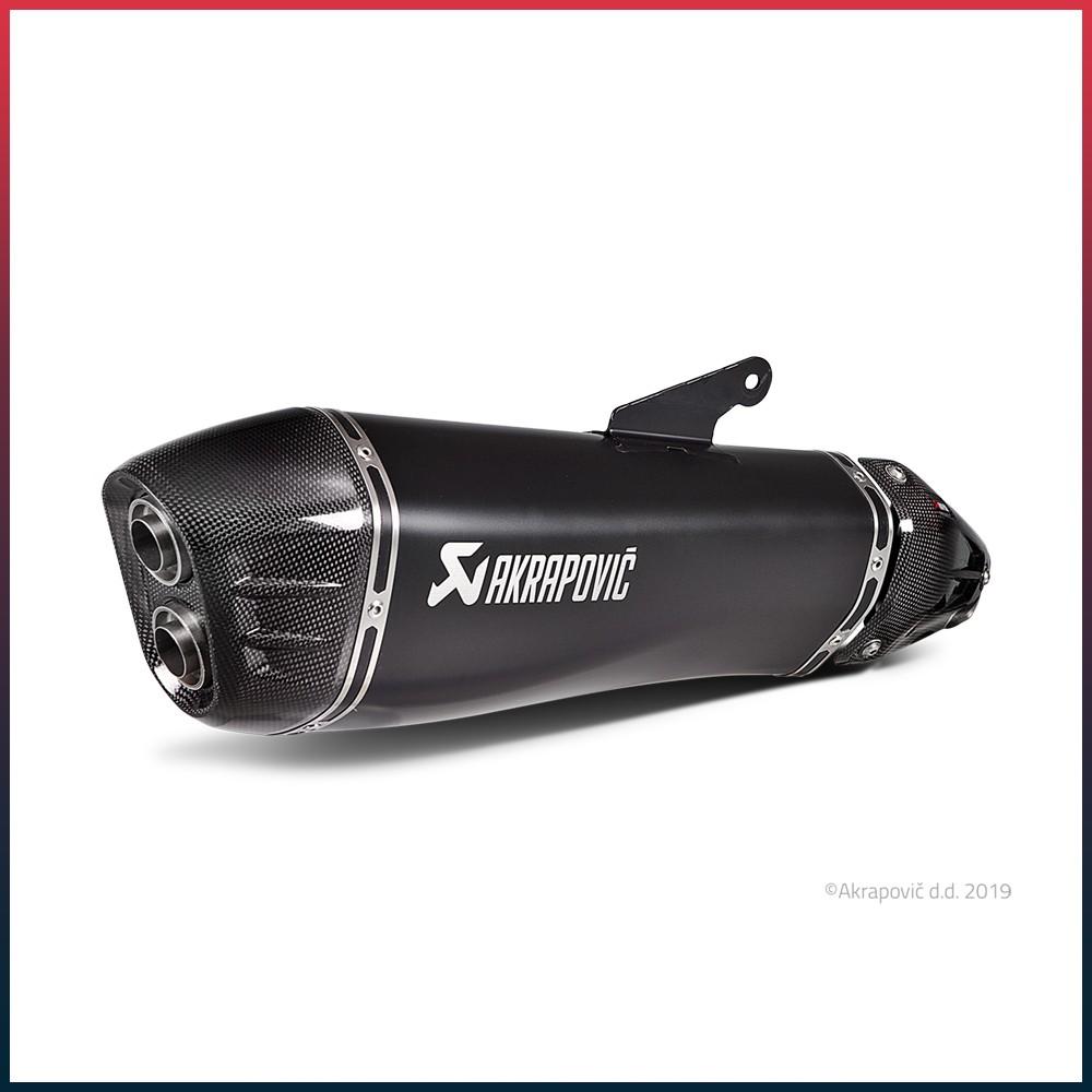 AKRAPOVIC Slip-On Silencer Kawasaki H2 SX NINJA 2018-2020 Carbon End Cap
