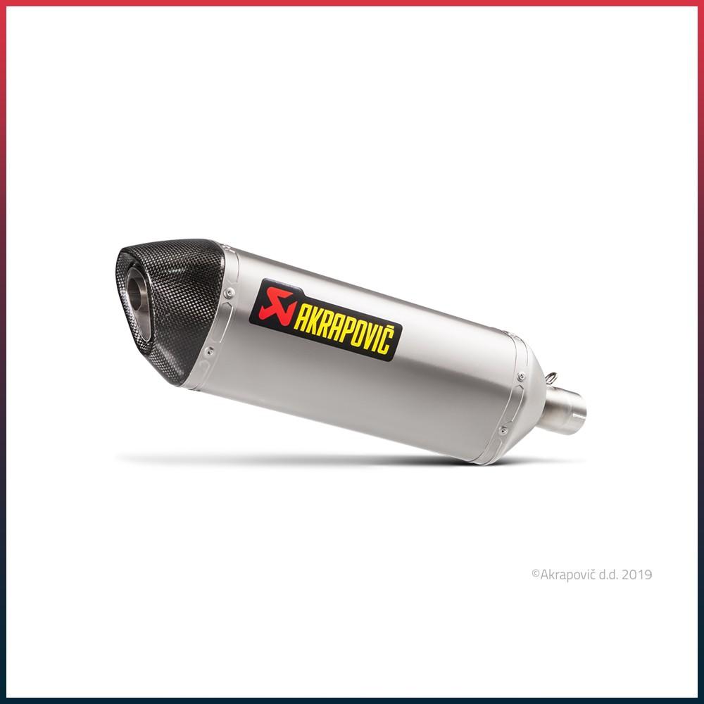 AKRAPOVIC Slip-On Silencer Kawasaki VERSYS-X 300 2017-2020 Carbon End Cap