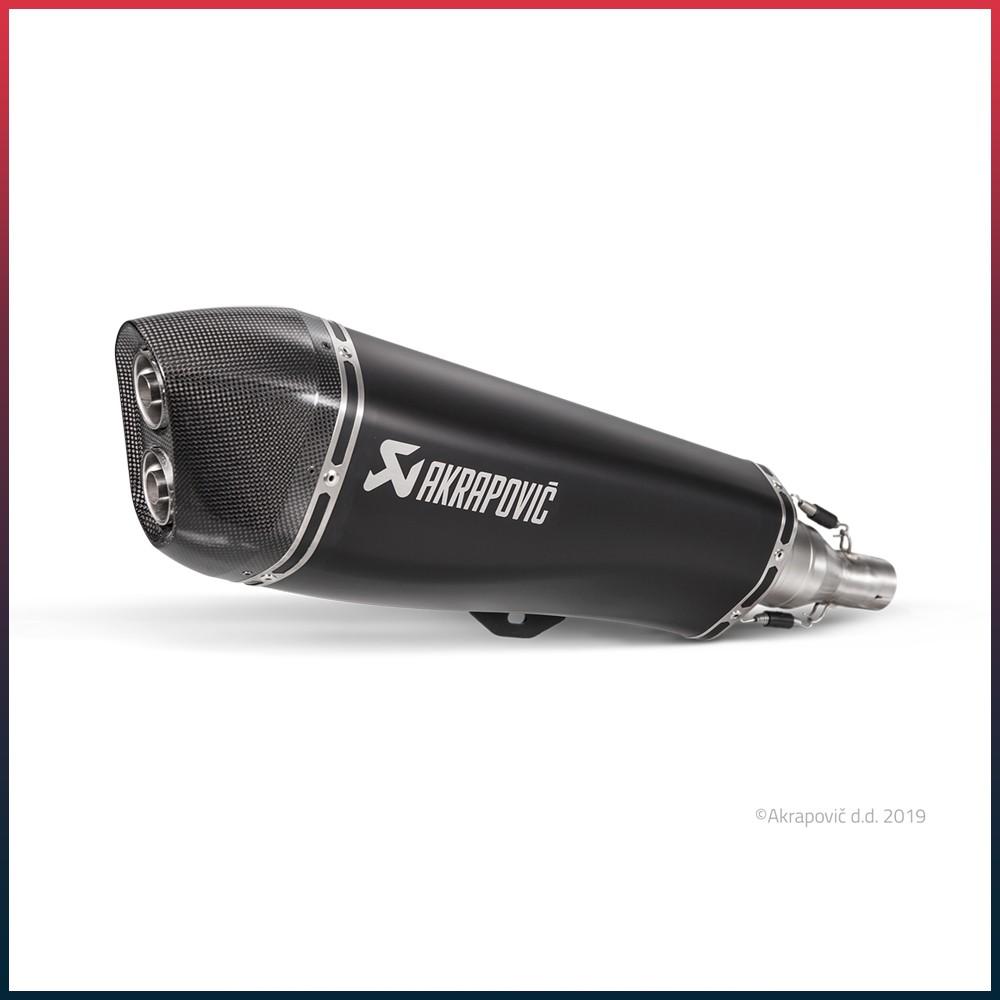 AKRAPOVIC Slip-On Silencer (carbon end cap) Piaggio MP3 500 Sport LT / Business LT 2017-2020