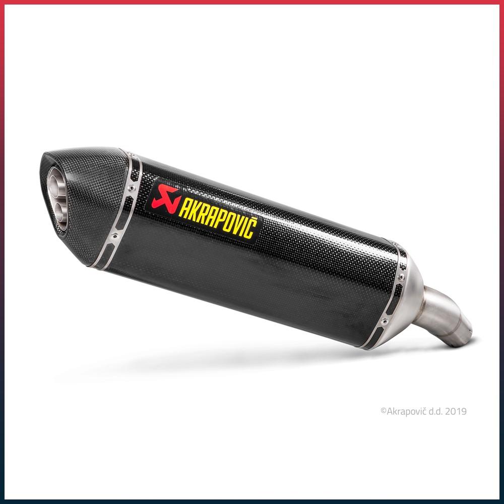 Silencieux AKRAPOVIC Slip-On Suzuki GSX 750 S 2017-2021 Coupelle Carbone