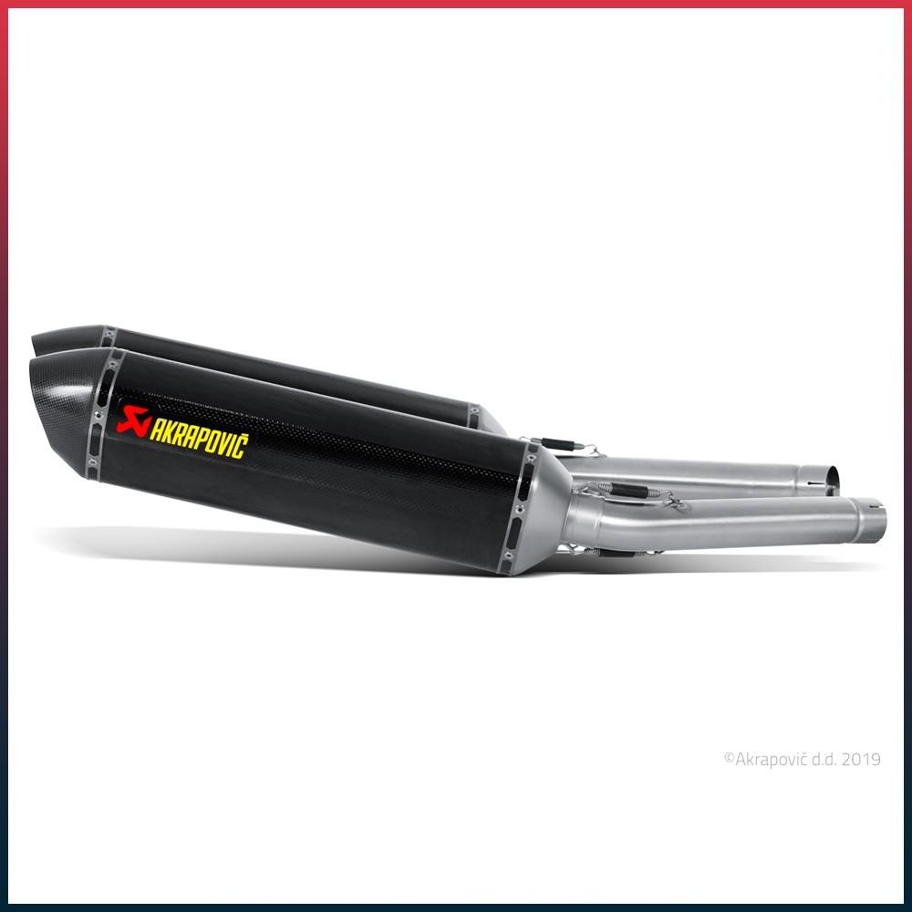 AKRAPOVIC Slip-On Silencer Suzuki GSX-R 1300 Hayabusa 2008-2016 Carbon End Cap
