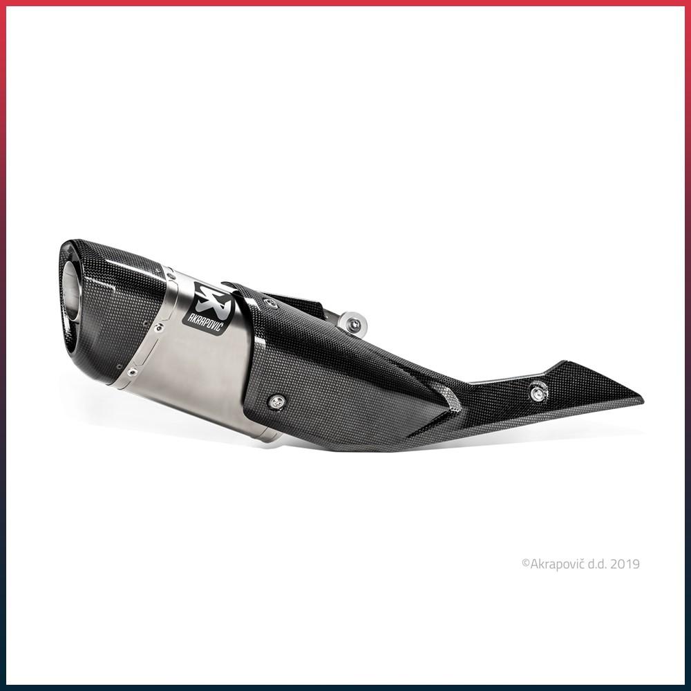 AKRAPOVIC Slip-On Silencer Suzuki GSX-S 1000 / GSX-S 1000 F 2015-2020 And GSX-S 1000 KATANA 2019-2020 Carbon End Cap