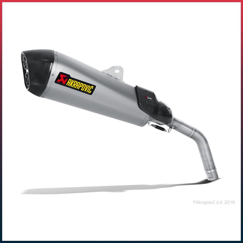 AKRAPOVIC Slip-On Silencer Triumph TIGER 800 2011-2016 Carbon End Cap