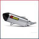 AKRAPOVIC Slip-On Silencer Yamaha X-CITY 250 2007-2016 and X-MAX 250 2006-2016 Carbon End Cap