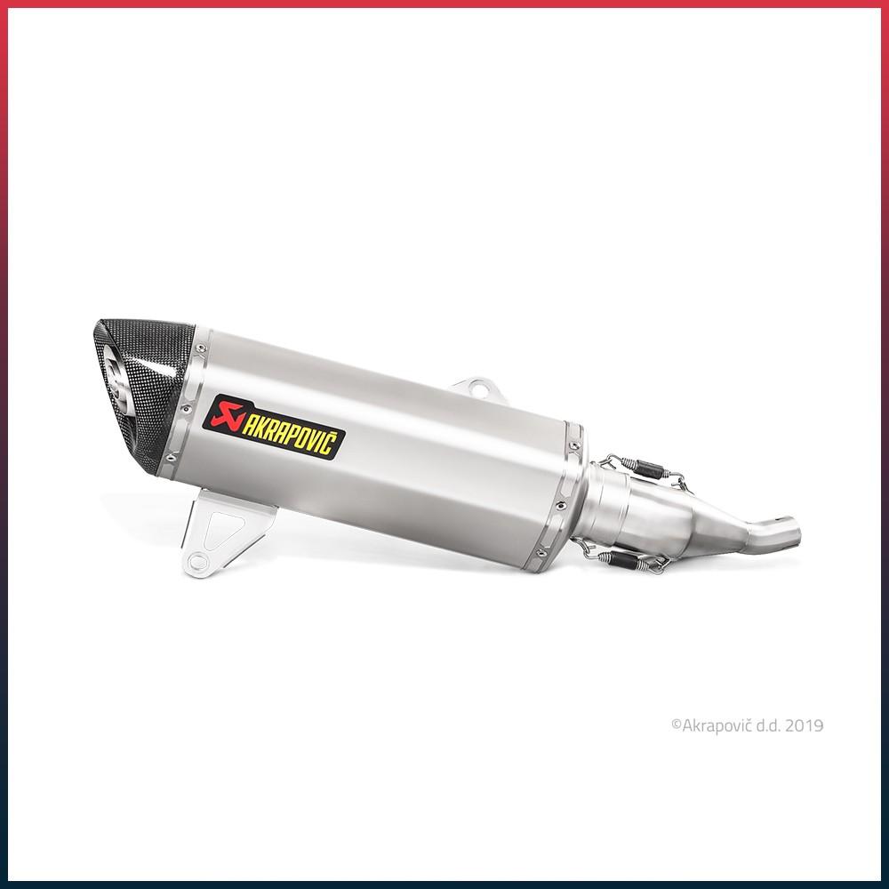 Silencieux AKRAPOVIC Slip-On Yamaha X-MAX / Iron Max 125 2017-2020 Coupelle Carbone