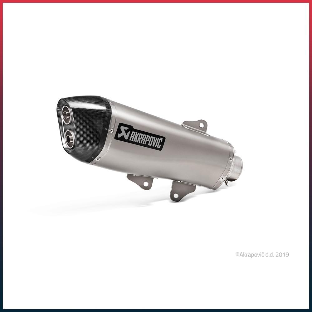 Silencieux AKRAPOVIC Slip-On Yamaha X-MAX 400 2017-2020 Coupelle Carbone