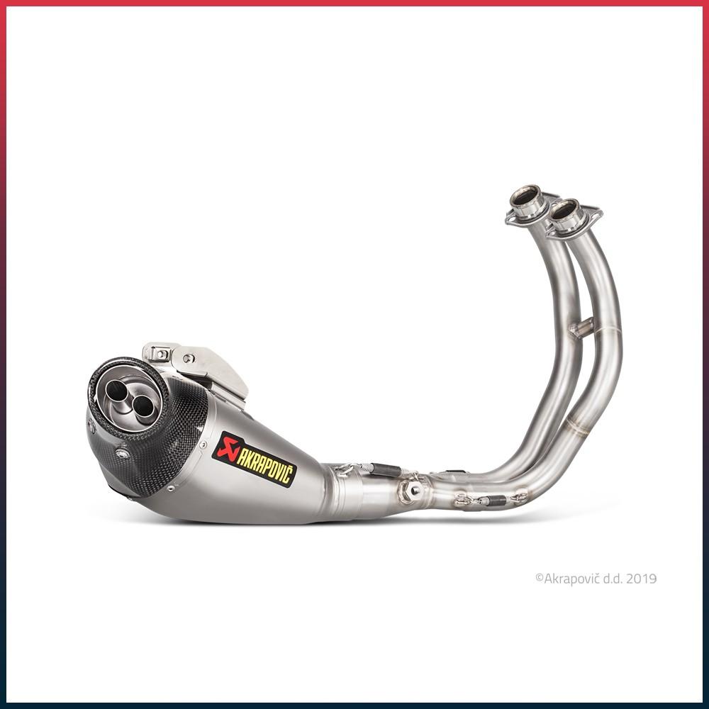 Full Exhaust System AKRAPOVIC Racing Line (carbon end cap) Yamaha MT07, MT07 TRACER / GT and XSR 700 2014-2020