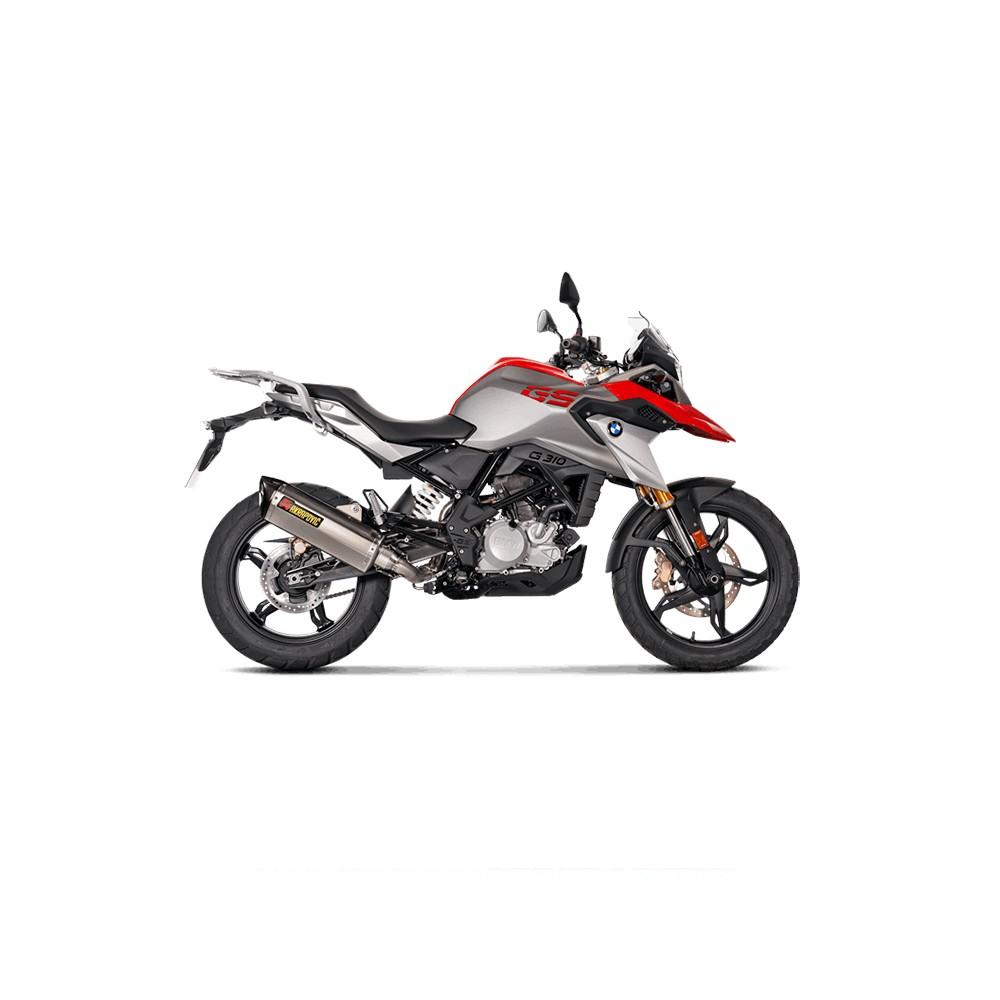 AKRAPOVIC Racing Line Full Exhaust System BMW G 310 GS / R 2017-2024 Carbon End Cap