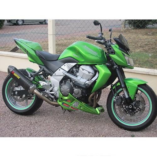 AKRAPOVIC Slip-On Silencer Kawasaki Z 750 2007-2013 Carbon End Cap