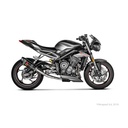 Silencieux AKRAPOVIC Slip-On Triumph STREET TRIPLE 765 S / R / RS 2017-2019 Coupelle Carbone