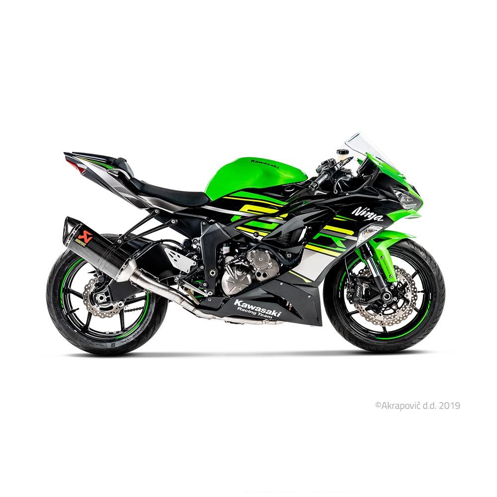 AKRAPOVIC Racing Line Full Exhaust System (carbon end cap) Kawasaki ZX6R 636 2024-...