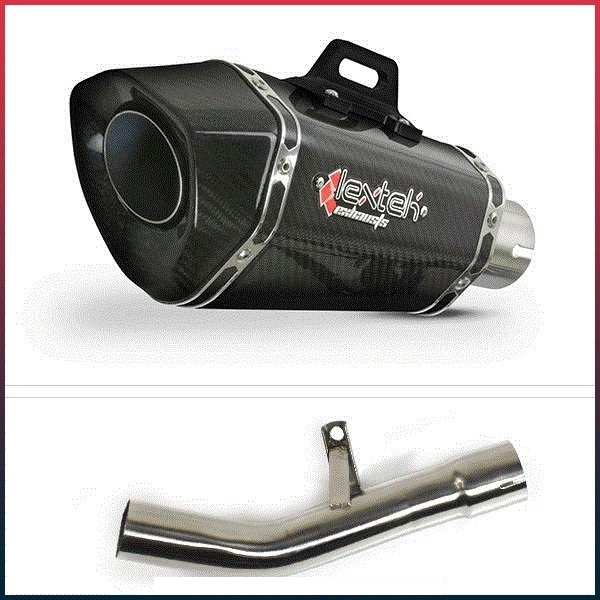 Silencieux LEXTEK XP10/XP8C Suzuki GSF 650 / 1250 Bandit / GSX 650 F / 1250 FA Coupelle Carbone