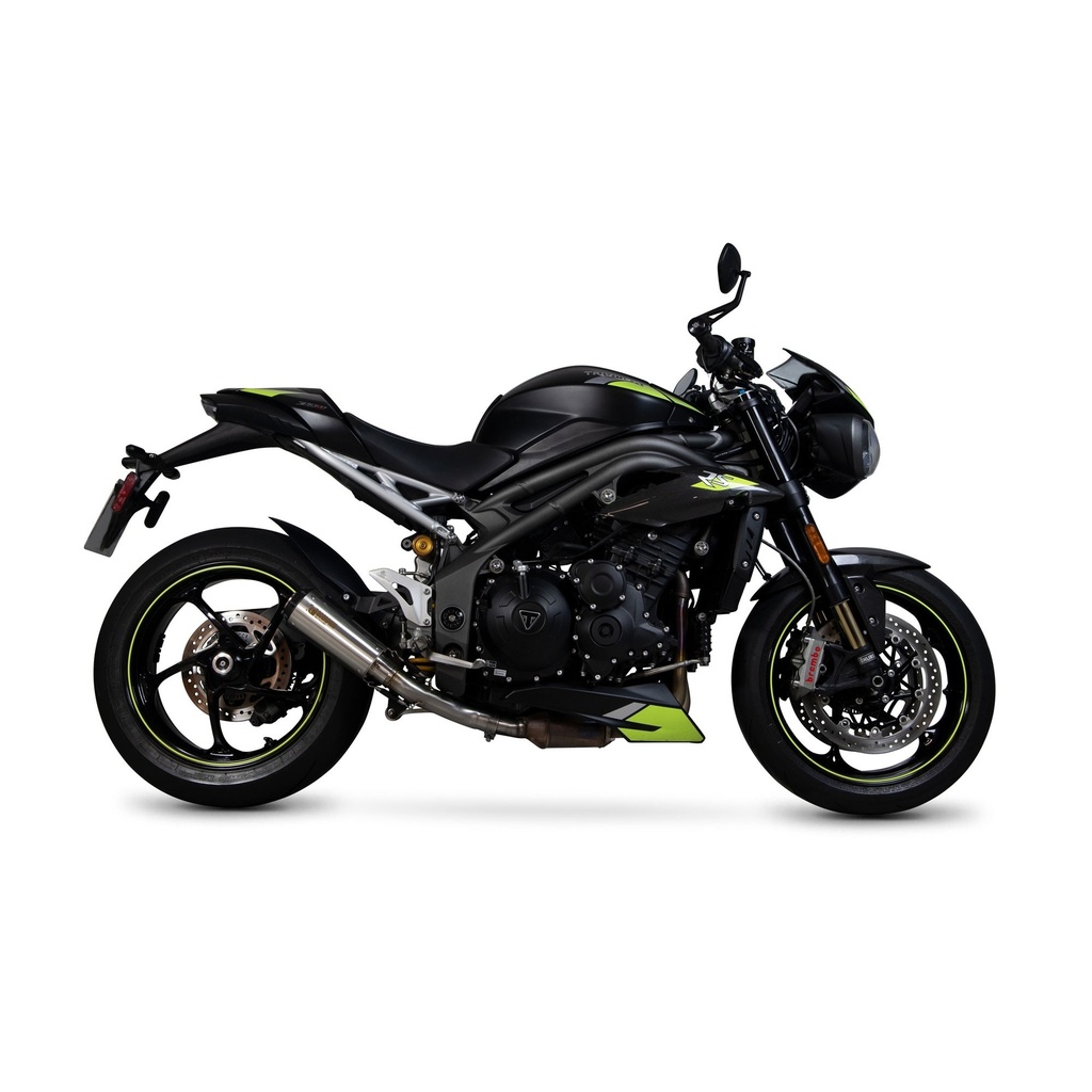 SCORPION RED POWER Silencer Triumph SPEED TRIPLE 1050 RS/S 2018-2020 (low exit)