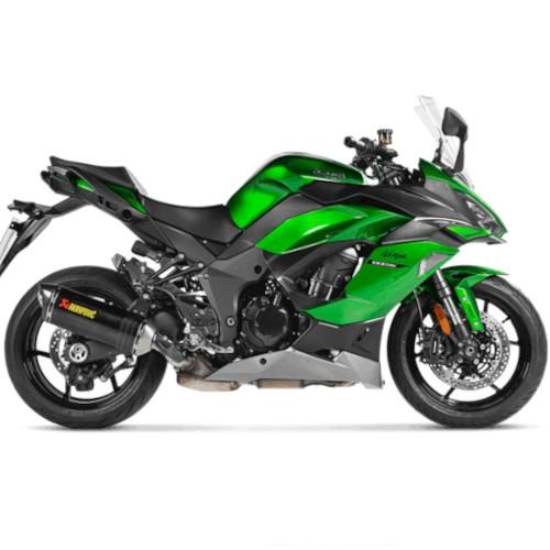 Akrapovic Slip-On Silencer (carbon end cap) Kawasaki Z 1000 SX 2020-2024 and Ninja 1100 SX 2025-...