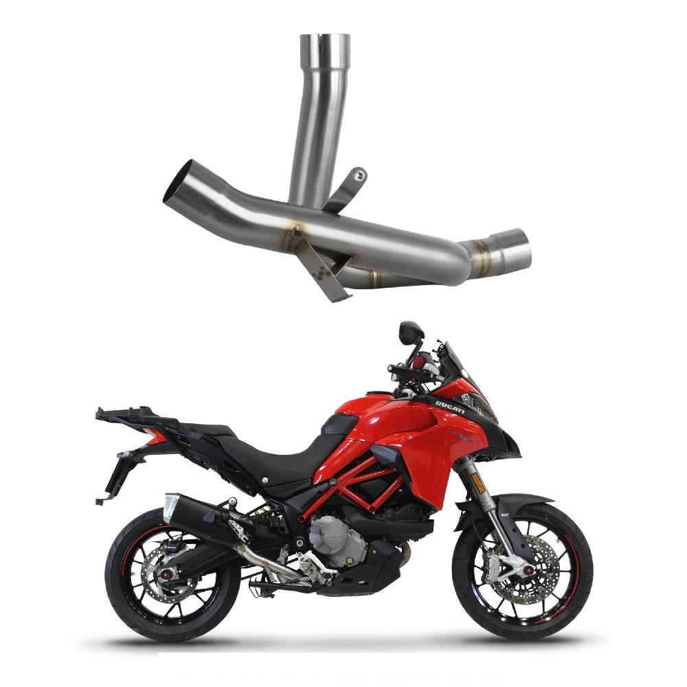 Half Downpipe without catalyst for Ducati Multistrada 950 2017-2020