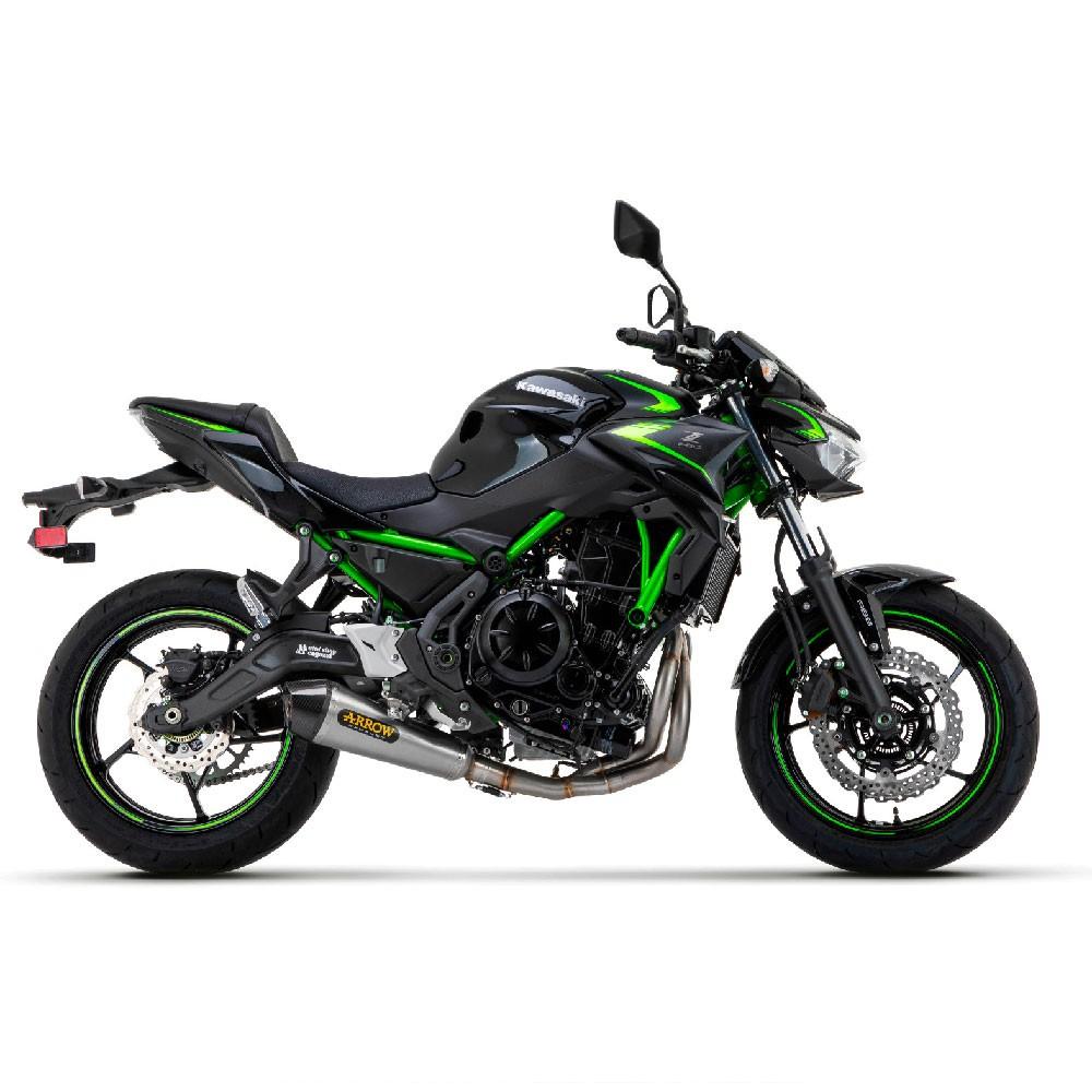 Ligne Complète ARROW X-KONE Kawasaki Z 650 et Ninja 2021-2023 Coupelle Carbone