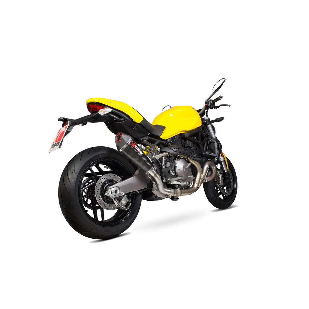 Silencieux Scorpion Serket conique pour Ducati Monster 821 2018-2020